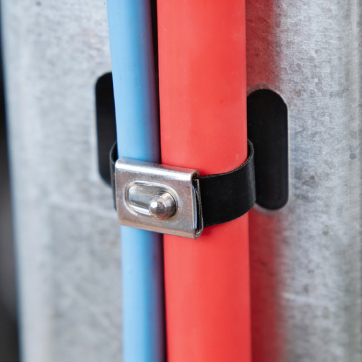 Coated stainless steel cable ties