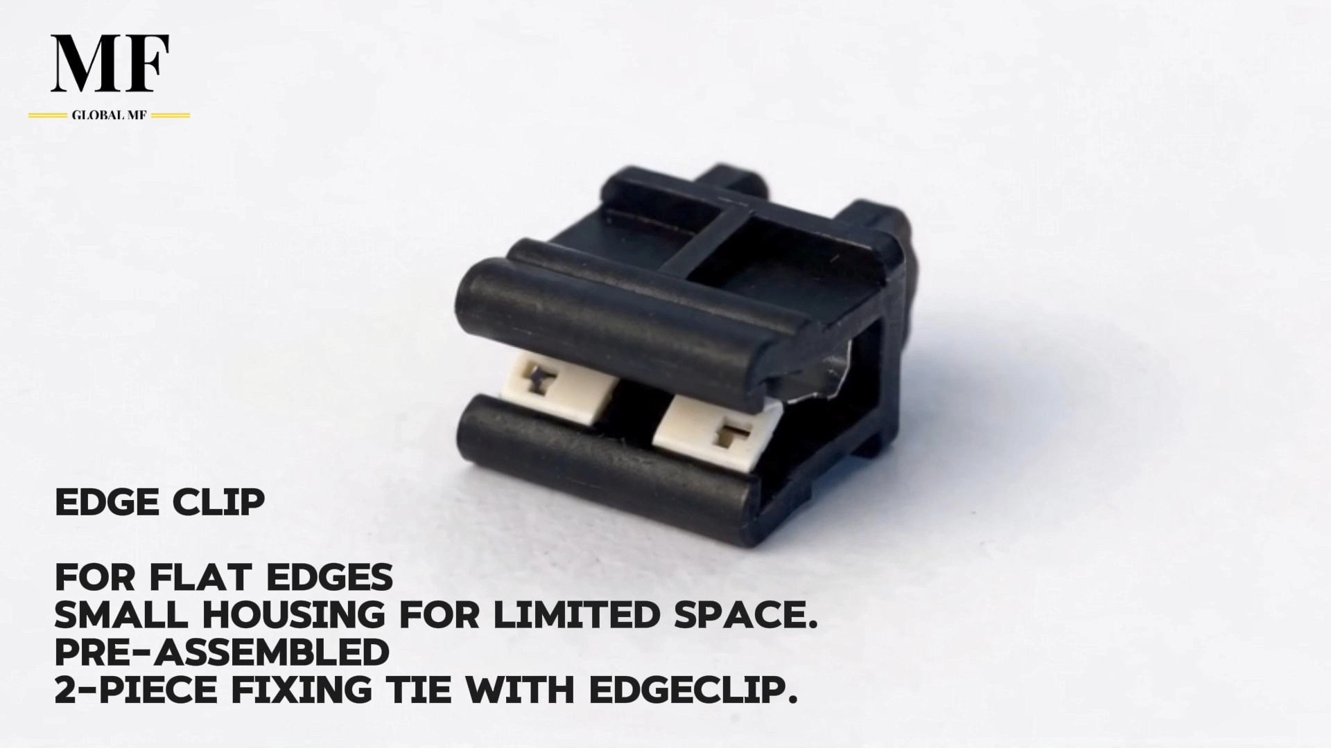 Edge clips with cable tie mounts