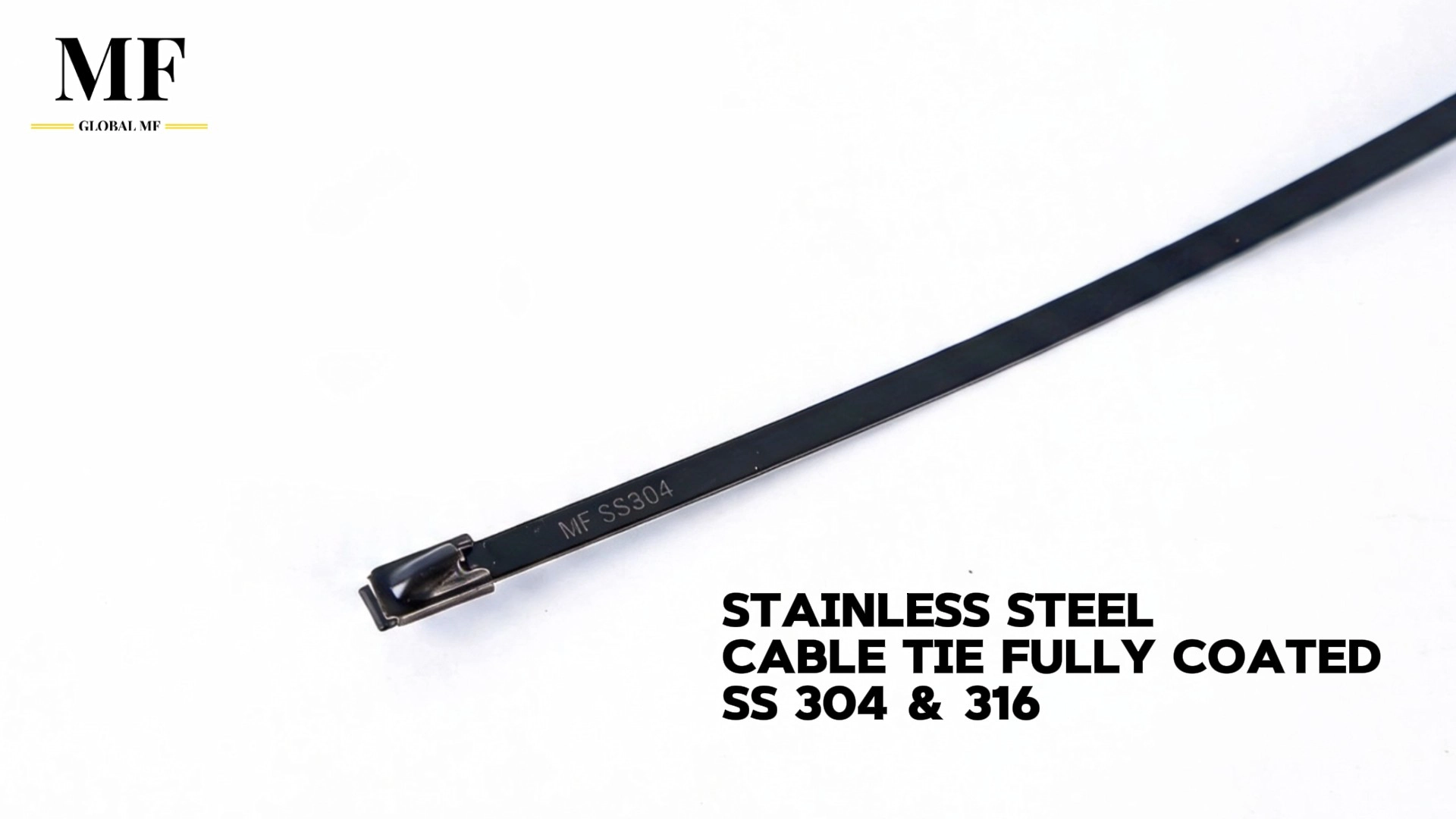 Coated stainless steel cable ties
